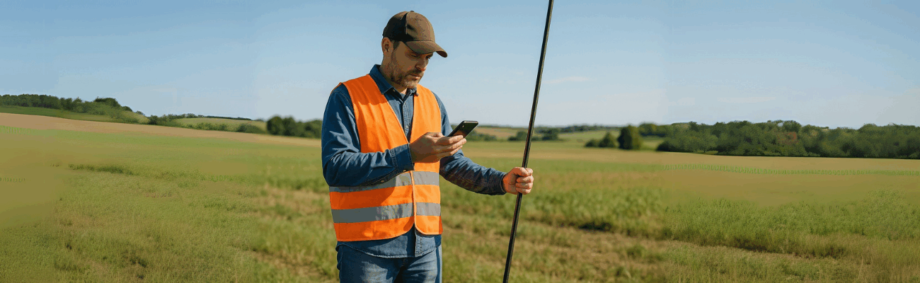 Oggi puoi fare rilievi topografici professionali con uno smartphone e un ricevitore GNSS, senza strumenti complessi. In questo articolo scoprirai come potrai usare un'app per effettuare i tuoi rilievi.
