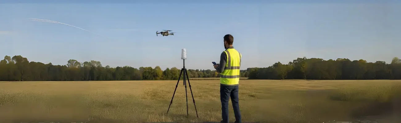 Fare rilievi topografici col drone è semplice: scopri come usare ProTRACK, la base RTK leggera e precisa che ti aiuta a lavorare senza complicazioni.