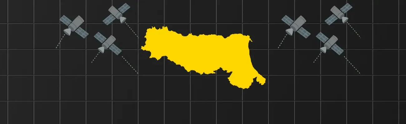 La Regione Emilia-Romagna non ha una rete GNSS pubblica, ma ti spiegheremo quali reti puoi usare per lavorare comunque con precisione.